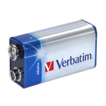 VERBATIM PILA 9V TRANSISTOR ALKALINA 1 PZ.