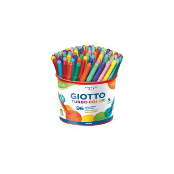 Pennarelli GIOTTO Turbo Color punta fine 2,8 mm assortiti barattolo da 96 - 521500