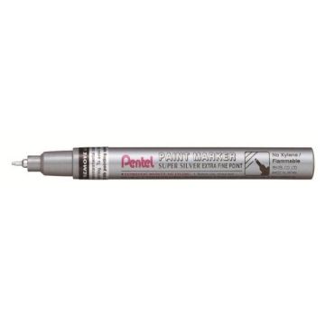 Marcatore Paint Mfp10 Argento Pentel Punta Conica Extra Fine