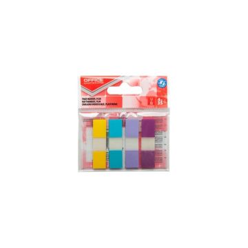 Segnapagina 12x43 mm Office Product blister da 4x35 blocchetti assortiti colori pastello - 14223824-99