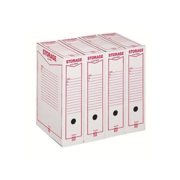 Scatola archivio King Mec Storage A4 9x33x23 cm bianco 160100