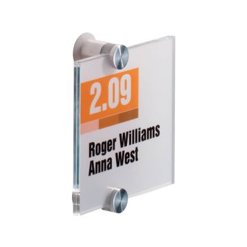 Targa DURABLE CRYSTAL SIGN acrilico trasparente 105x105 mm 482019