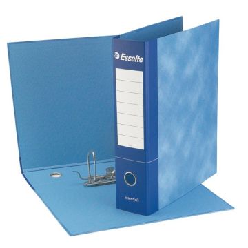 Raccoglitore Essential Esselte - meccanismo a leva - 8 cm - Protocollo - blu - 2 - 390775050 (fcz 6)