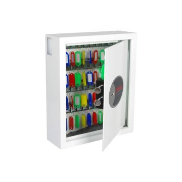 Cassaforte portachiavi 48 ganci Security Italia Cygnus bianco serratura a chiave bianco - KS0032K