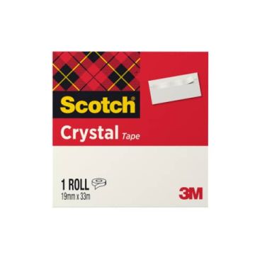 NASTRO ADESIVO SCOTCH CRYSTAL CLEAR 600 33MTX19MM