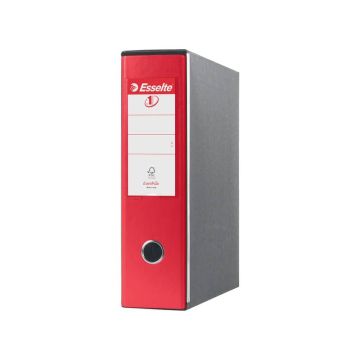Registratori con custodia Esselte G53 EUROFILE commerciale D8 cartone rivestito in PP rosso vivida - 390753920