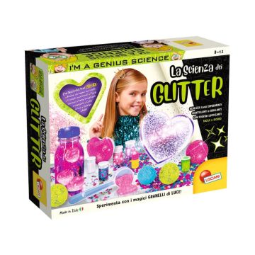 Gioco in scatola Lisciani I'm a Genius Laboratorio Scienza dei Glitter - 77007