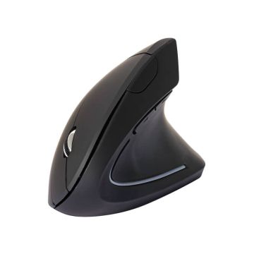 Mouse ergonomico verticale Q-Connect wireless 2.4G 123x65x82 mm nero KF10714
