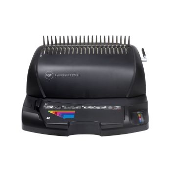 Rilegatrice a dorsi plastici GBC CombBind C210E A3 orizzontale, A4, A5 nero 4401926EU