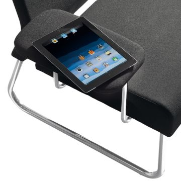 Bracciolo rivestito divano Slastic in similpelle nero Unisit SLR/KN