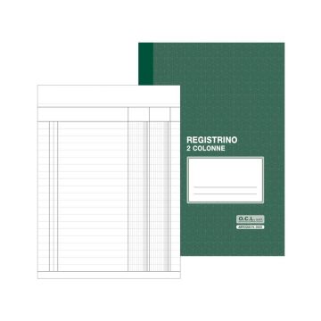 Registro a 2 colonne O.C.L. 17x23 cm 16 fogli 0552
