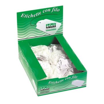 Lebez Scatola 500 Etichette Con Filo A390 (22X35Mm)