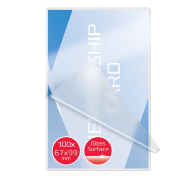 Pouches per plastificatrici a caldo GBC 2x125 µm finitura lucida 6,7x9,9 cm conf. da 100 pz - 3743177