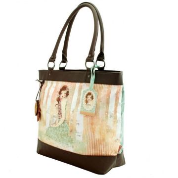 Gorjuss. Maxi borsa con manici Willow snow. Santoro.Mirabelle