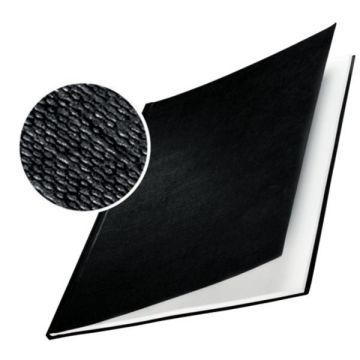 LEITZ 10 COPERTINE RIGIDE IMPRESSBIND 7MM NERO FINITURA LINO