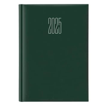 Agenda 2025 Giornaliera S/D abbinati 17x24 cm Gommato verde 25-647B00404C