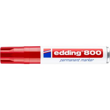 Marcatore permanente edding 800 punta scalpello 4-12 mm rosso 4-800002