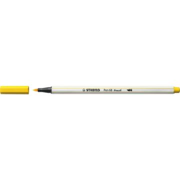Pennarello Stabilo Pen 68 brush - punta a pennello - M 1 mm giallo 568/44