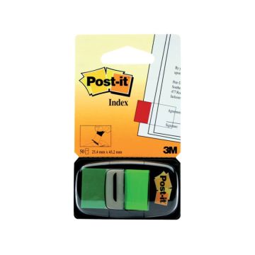 Segnapagina removibili Post-it Index Medium con dispenser verde 50 segnapagina - 680-3