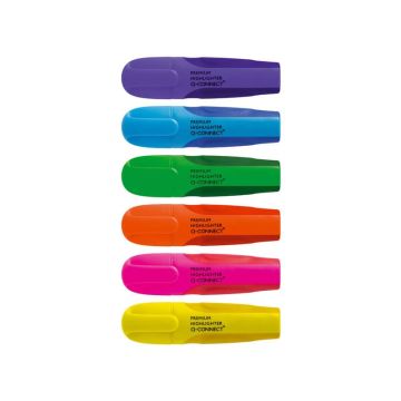 Evidenziatore Q-Connect 2-5 mm astuccio da 6 colori - KF16042