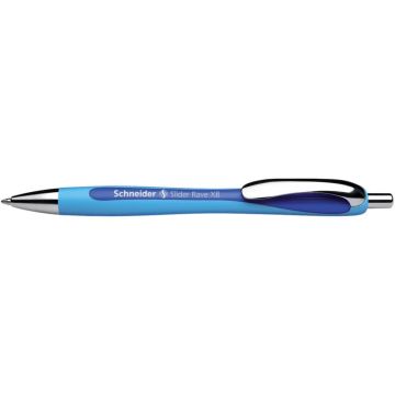 Penna a sfera a scatto Schneider Slider Rave ricaricabile tratto XB blu 132503