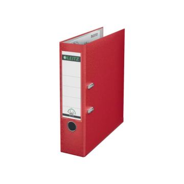 Registratore senza custodia Leitz 180° commerciale dorso 8 cm cartone rivestito in polipropilene rosso - 10105025