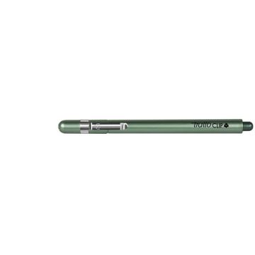 Penna a punta sintetica TRATTO Clip 0,8 mm verde 803804