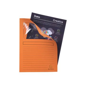 Cartelline con finestra Exacompta Forever A4 cartoncino 120 g/m² arancio conf. da 100 - 50104E