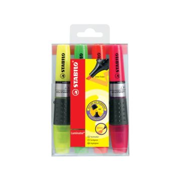 Evidenziatori Stabilo Luminator 2-5 mm assortiti astuccio da 4 - 71/4