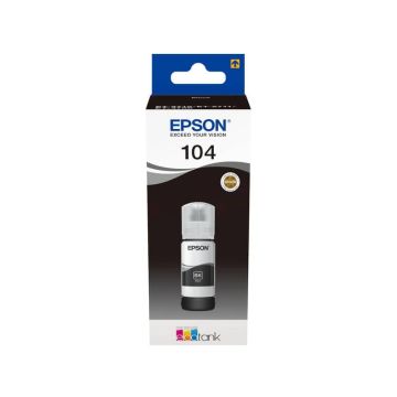 EPSON CARTUCCIA INCHIOSTRO 104, FLACONE NERO DA 65 ml