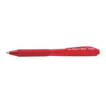 Penne a sfera a scatto Pentel Feel It Wow 1.0 mm rosso BX440-BI