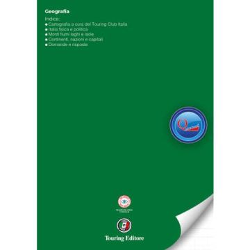 Quaderno rigatura universale Logos Quirebook 21x29,7 cm copertina verdone Geografia - rigatura RQ