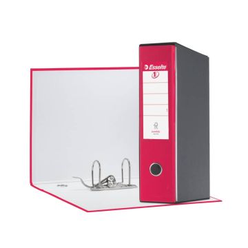 Registratore con custodia Esselte G55 EUROFILE protocollo D8 cartone rivestito in PP fucsia - 390755900