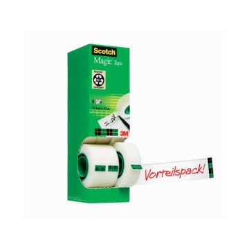 Nastro adesivo Scotch Magic™ 810 19 mm x 33 m trasparente opaco Value Pack 7 rotoli + 1 GRATIS - 8-1933R8