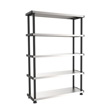 Scaffale a 5 ripiani TERRY MP Shelf 120RC grigio/nero 1002764