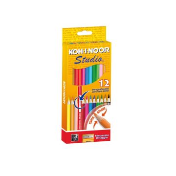 Astuccio matite colorate KOH-I-NOOR Legno 12pz - DH3312