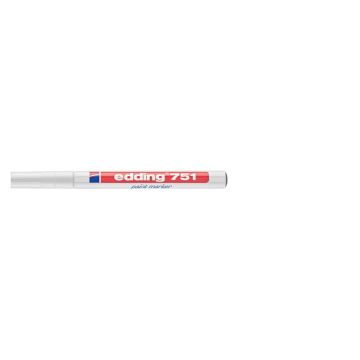 Marcatore a vernice edding 751 punta conica 1-2 mm bianco 4-751049