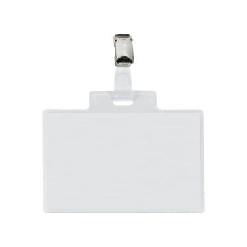 Targa portabadge con clip Sei Rota PASS 4E - formato 11x7 cm 318214 6 -14