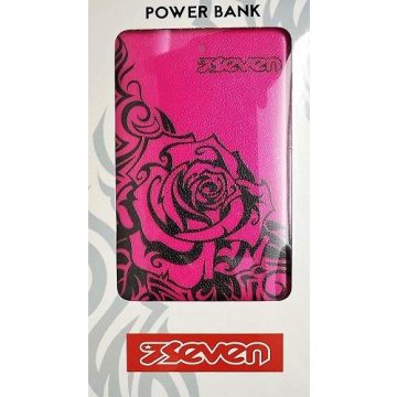Power bank Seven 2500mAh.5V. Colore ROSA
