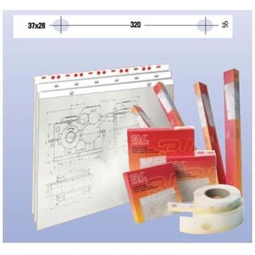 BANDA APPENDIDISEGNI 3L PVC BIANCO OPACO 55mm x 50mt (S885504)
