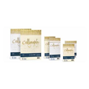 25 buste CALLIGRAPHY LINO 120gr 12x18cm bianco FAVINI
