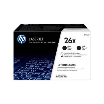 Toner alta capacità 26X HP nero Conf. 2 - CF226XD