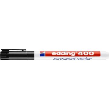 Marcatore permanente edding 400 punta conica 1 mm nero 4-400001