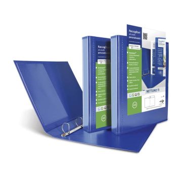 Raccoglitore personalizzabile Sei Rota Nettuno TI - 4 anelli a Q blu 36836547