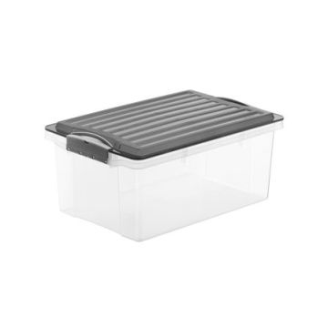 ROTHO CONTENITORE Compact A4 13Lt con COPERCHIO NERO