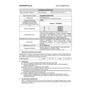 Guanti monouso in nitrile Palmaro Expert 665 Icoguanti taglia S - blu - conf. 100 pezzi - PX665-S