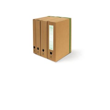 Portaprogetti con elastico piatto EURO-CART Eco Elite "FSC" dorso 8 cm avana - XCPECO08ELPAV