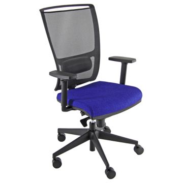 Unisit POLTRONA SEMIDIREZIONALE ZOEA BLU e RETE NERA