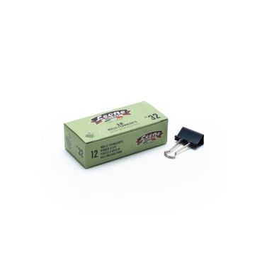Molle fermacarte nere Leone Dell'Era 32 mm - scatola di cartone da 12 pezzi - MF32