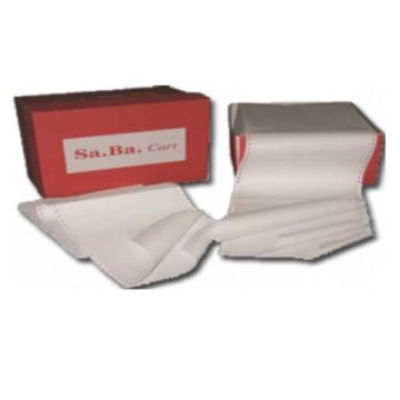 Sabacart Carta In Modulo Continuo 24X12" 70Gr (2000Fg) Bianco Piste Staccabili
